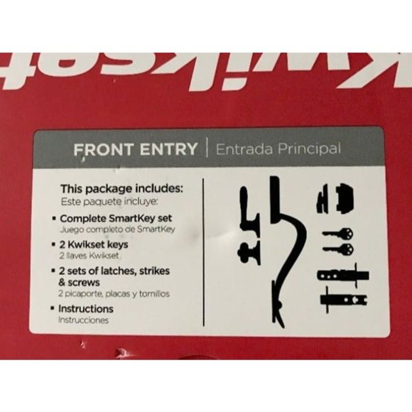 Kwikset 98001-196 Chelsea Handleset, Polished Brass - Picture 2 of 3